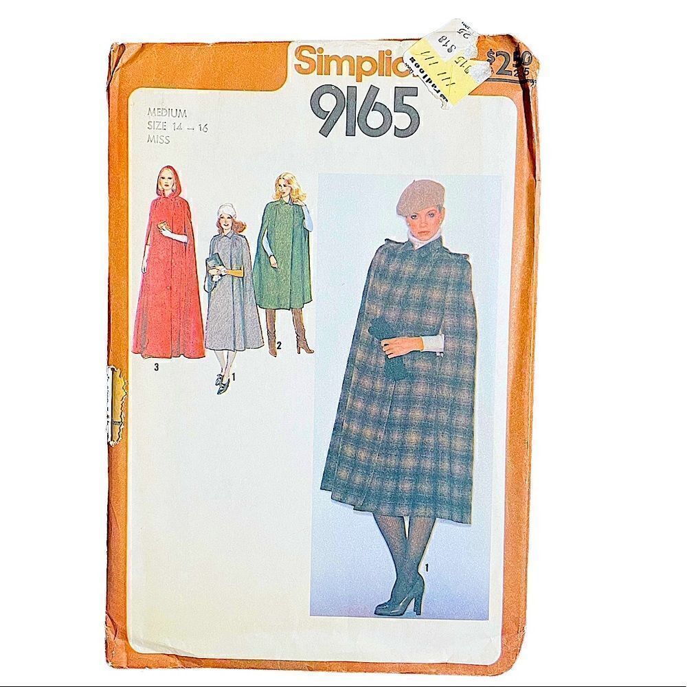 Vintage Pattern for Lined Cape from Simplicity